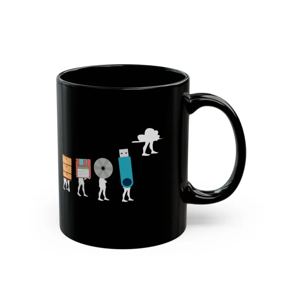 Fun Evolution Black Mug - Image 2