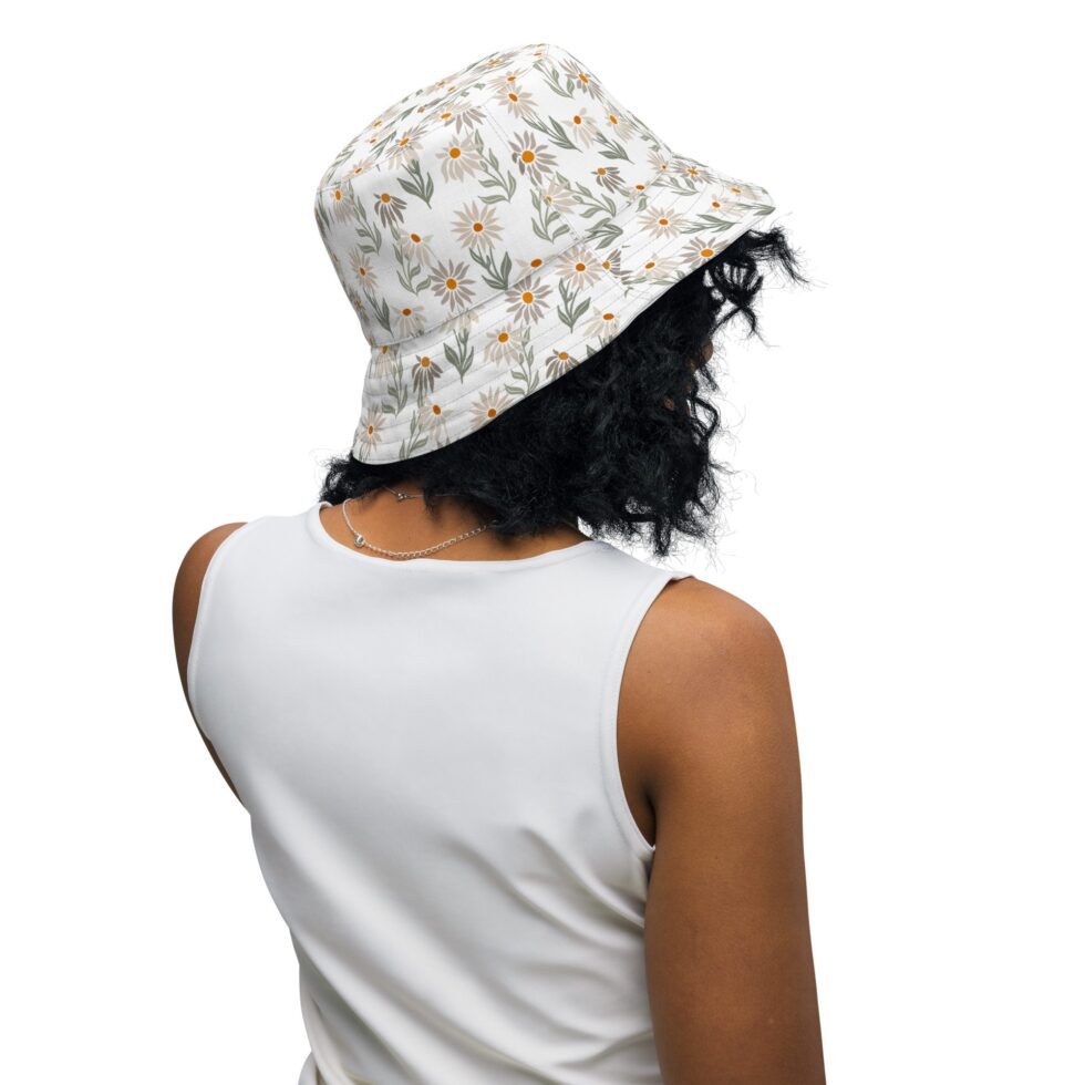 Reversible Bucket Hat Floral 2 - Image 4