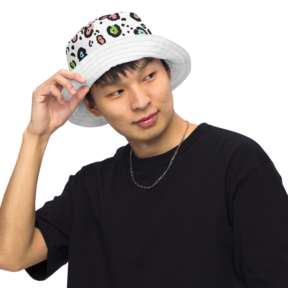 Reversible Bucket Hat Leopard - Image 7