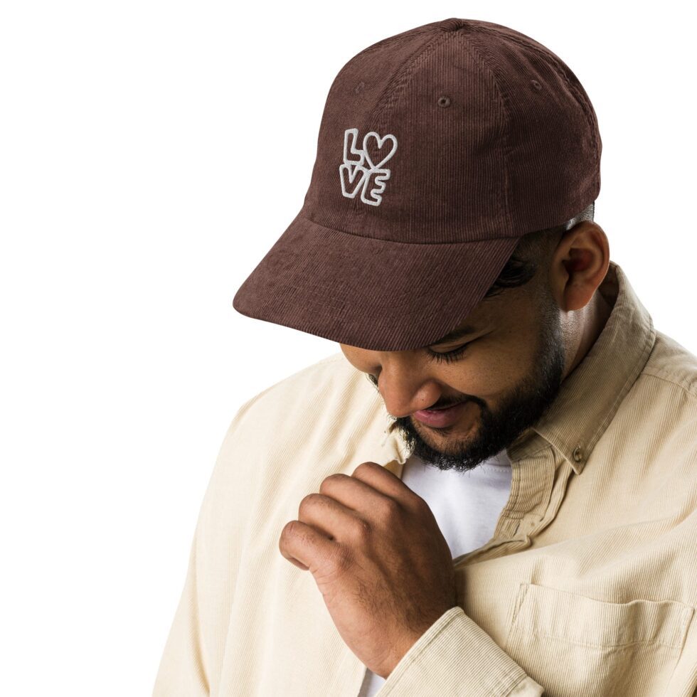 Vintage Corduroy Cap Love - Image 2
