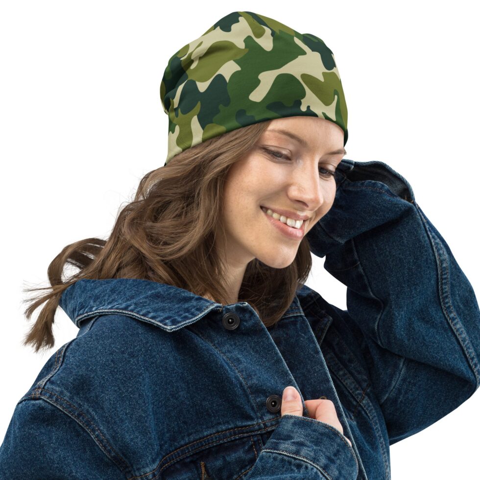 Green Camo Beanie - Image 2