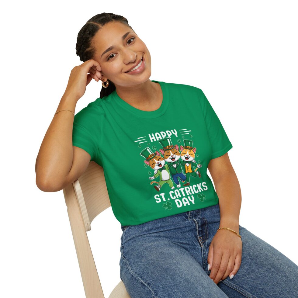St Catrick Cat T-Shirt - Image 5