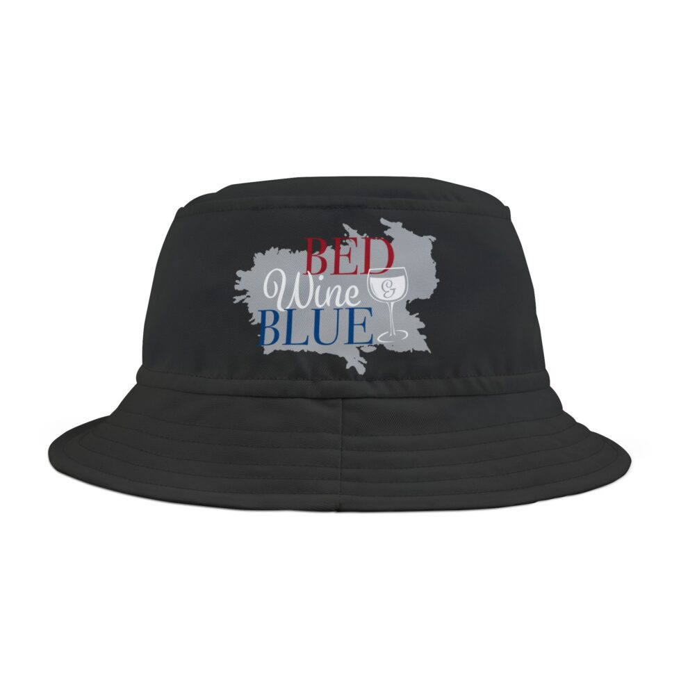 Bed Wine & Blue Bucket Hat