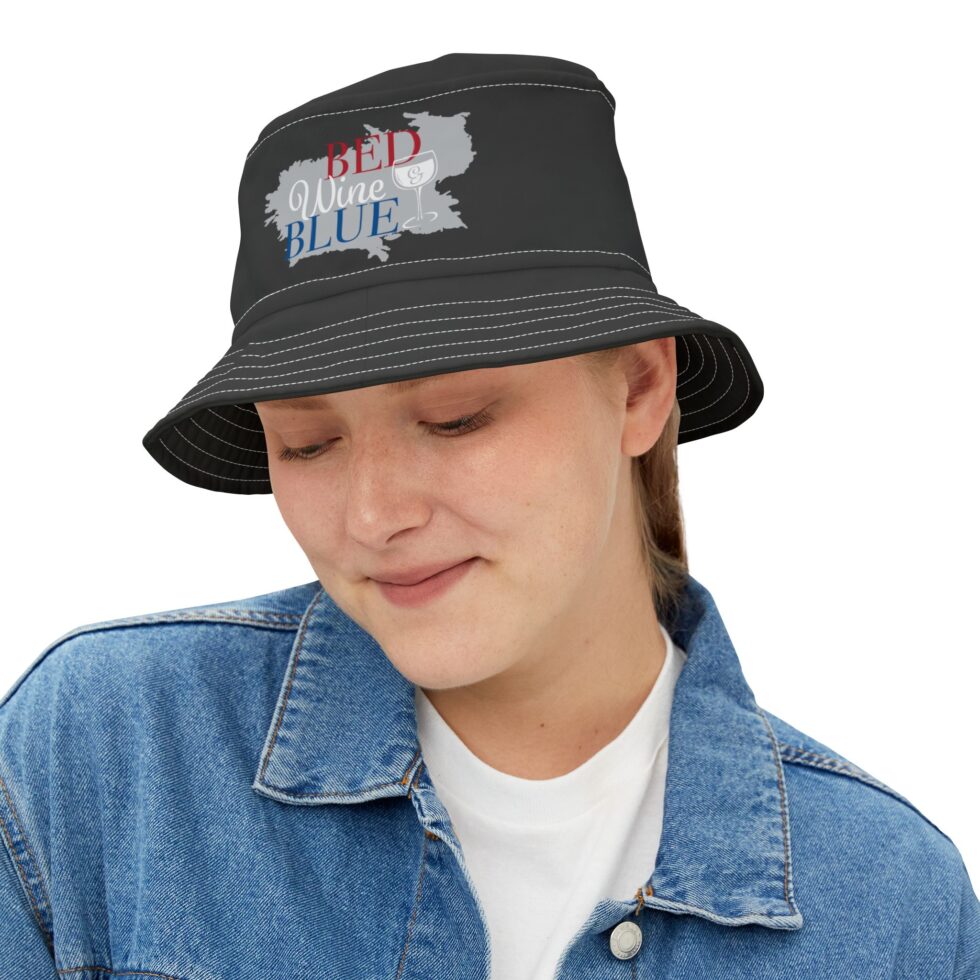 Bed Wine & Blue Bucket Hat - Image 7
