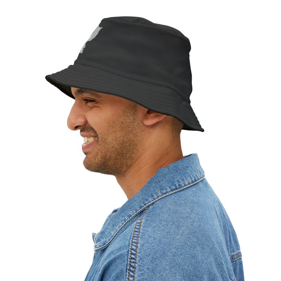 Bed Wine & Blue Bucket Hat - Image 4