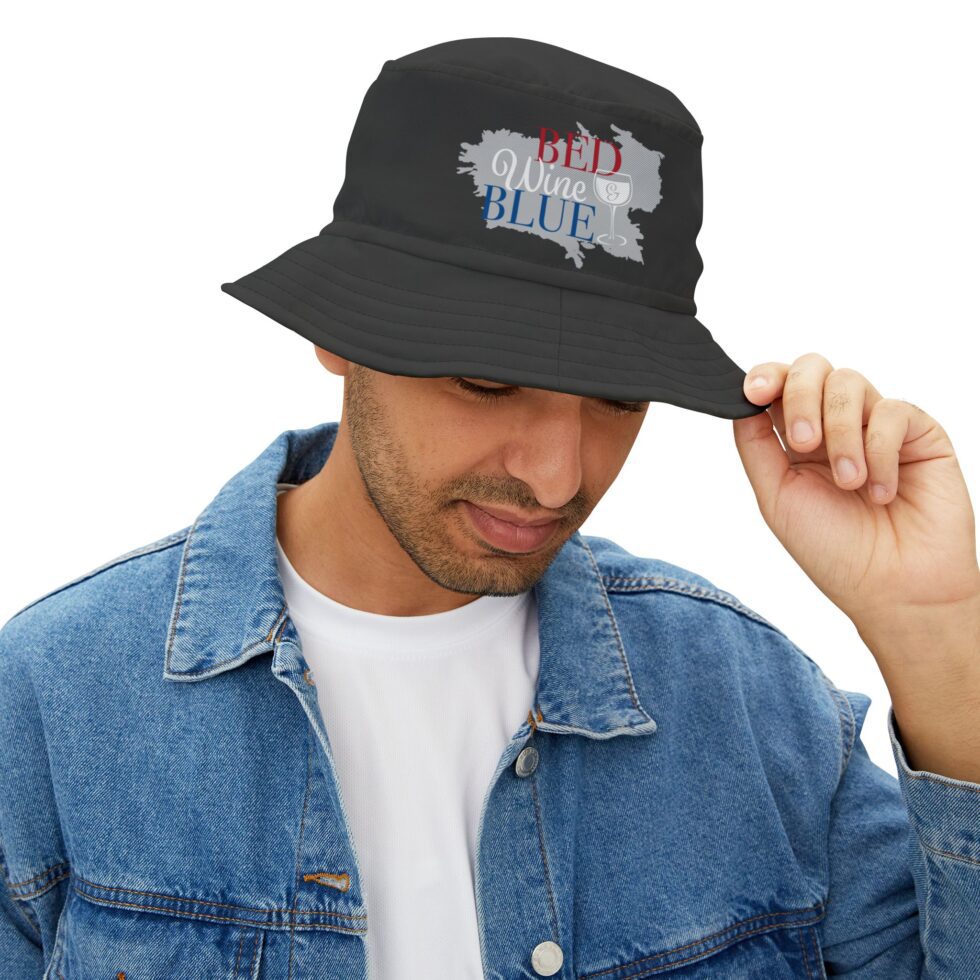 Bed Wine & Blue Bucket Hat - Image 2