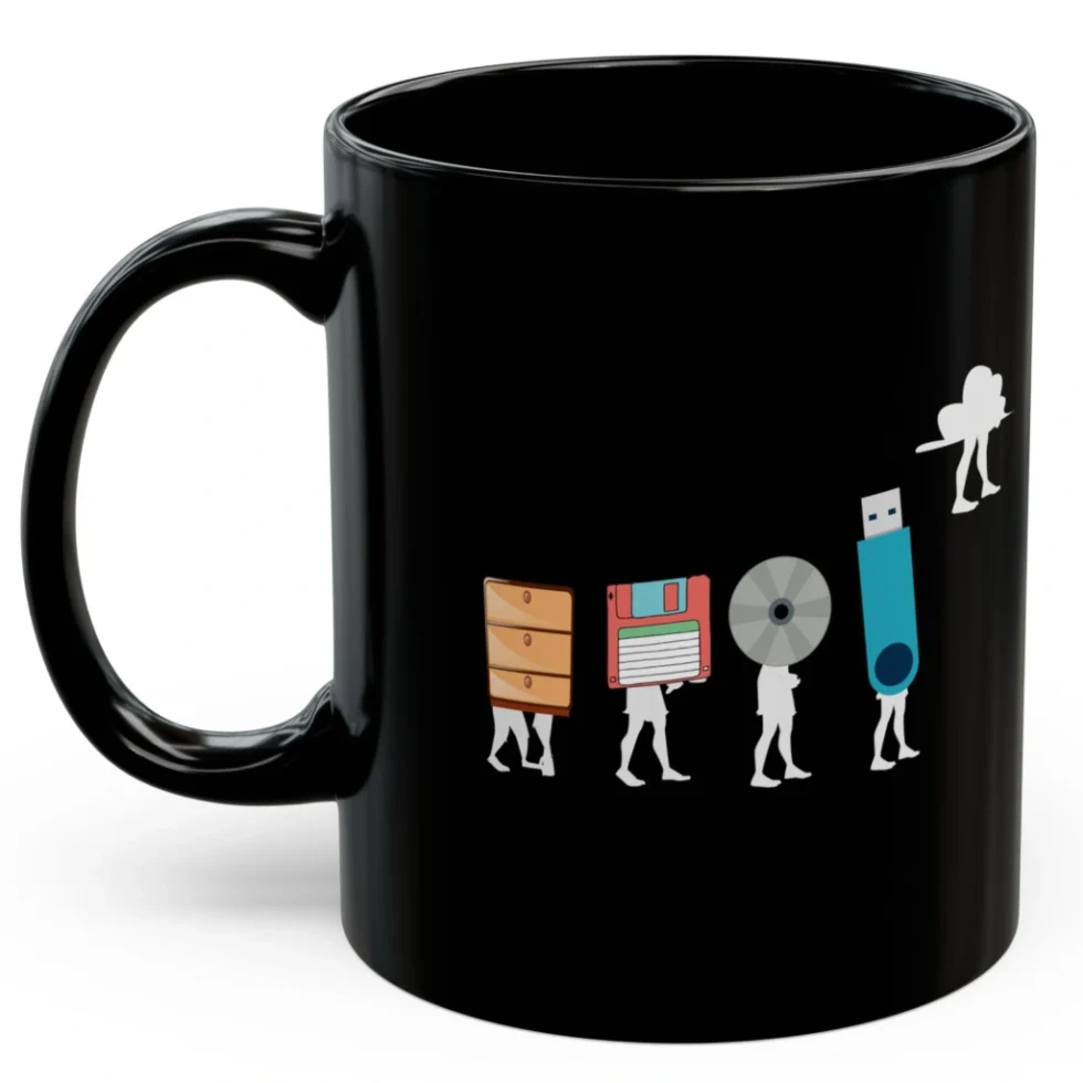 Fun Evolution Black Mug