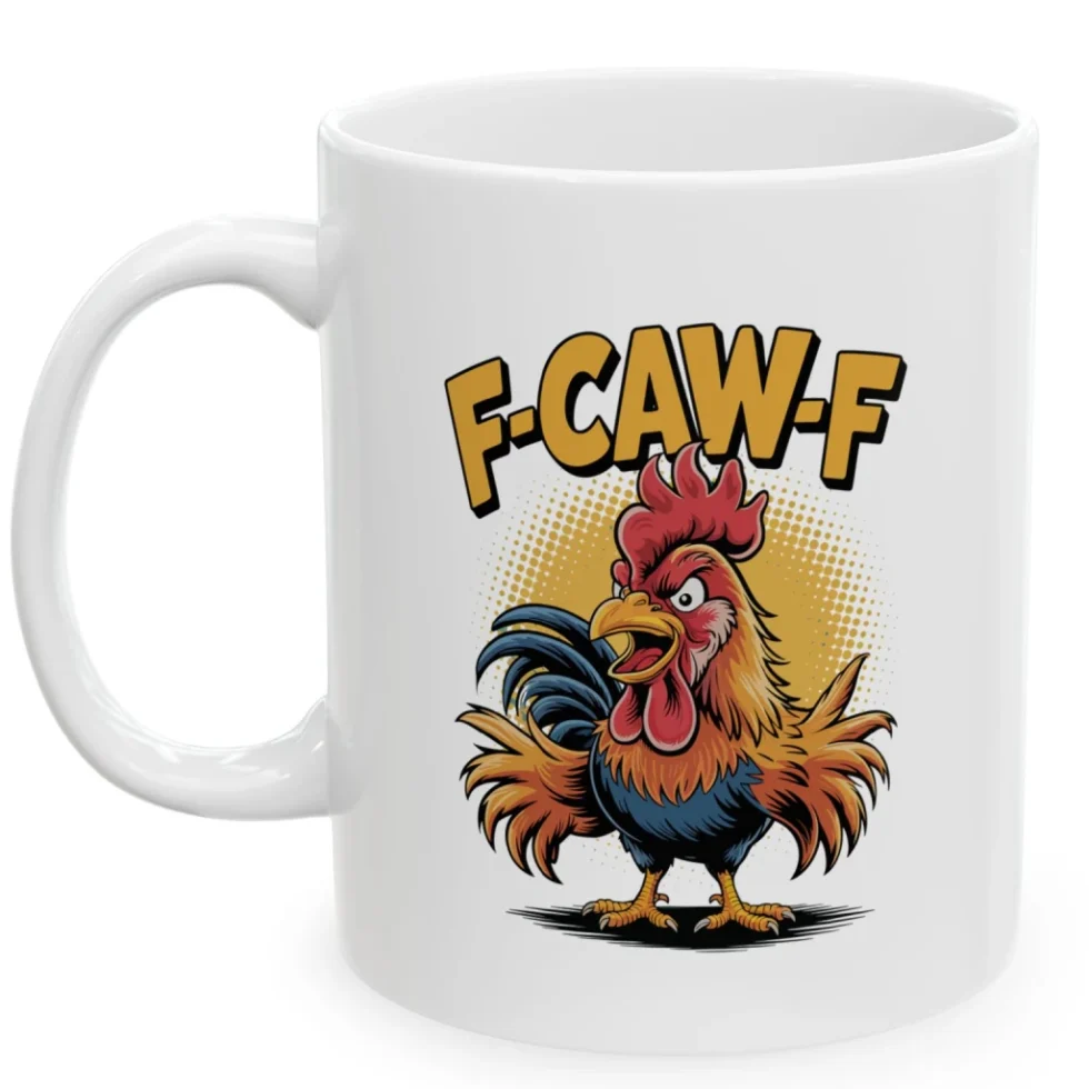 F Caw F Mug