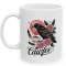 Funny ceramic coffee mug with crow design for office desk