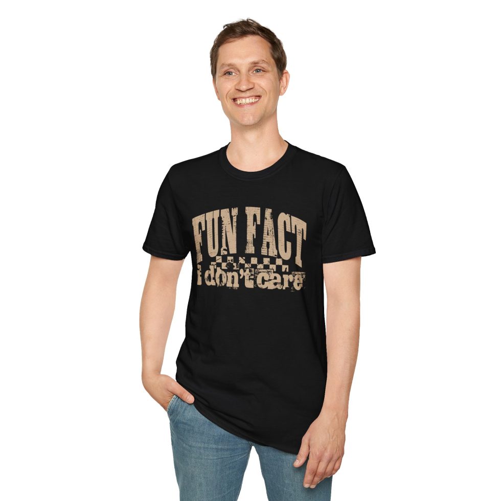 Fun Fact I Don't Care Sarcastic T-Shirt - Image 2