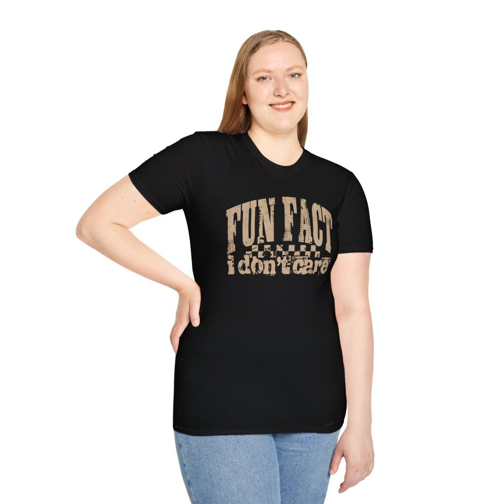 Fun Fact I Don't Care Sarcastic T-Shirt - Image 3