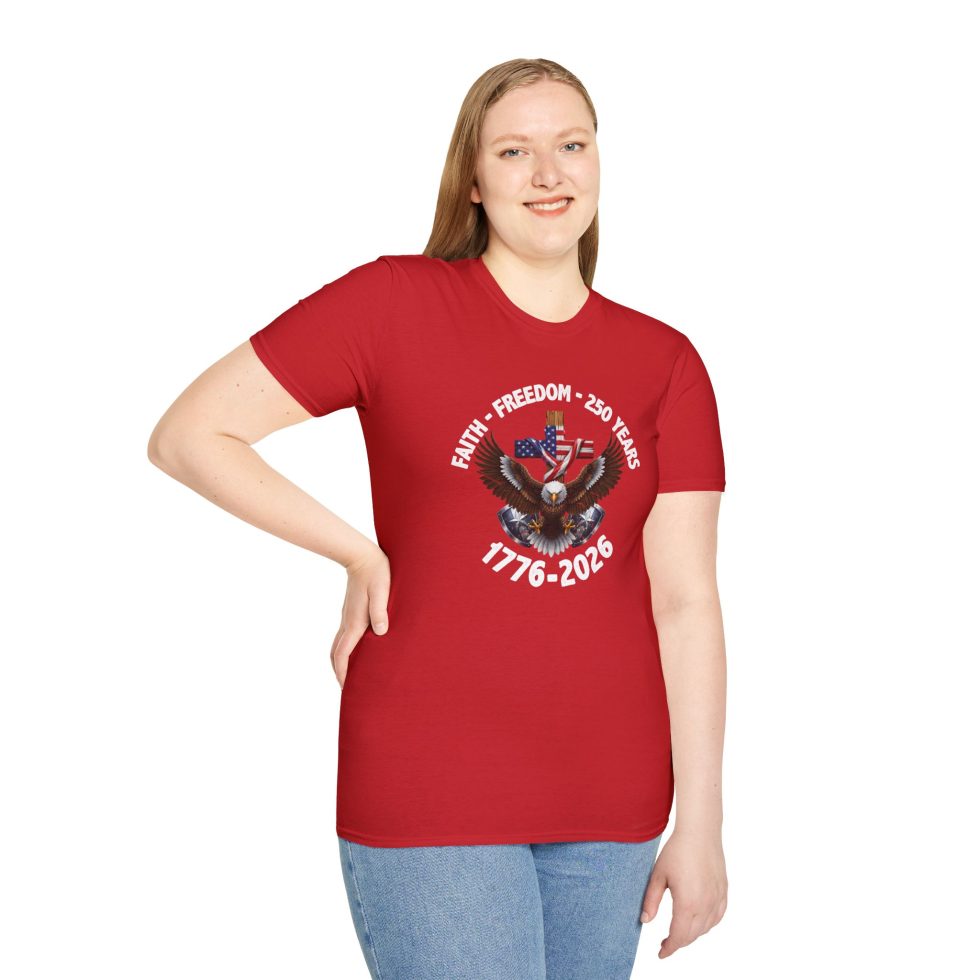 4th of July Faith & Freedom Shirt — 250 Years Celebration - Image 2