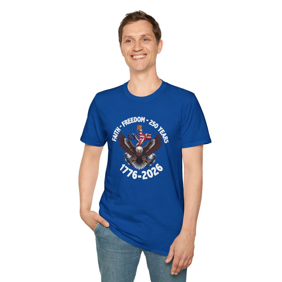 4th of July Faith & Freedom Shirt — 250 Years Celebration - Image 3