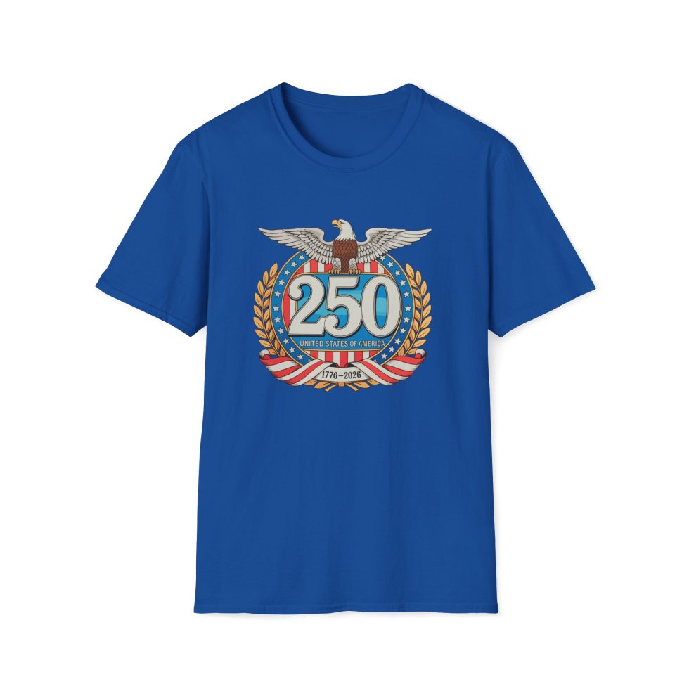 4th of July 250th Anniversary Eagle T-Shirt - Image 3