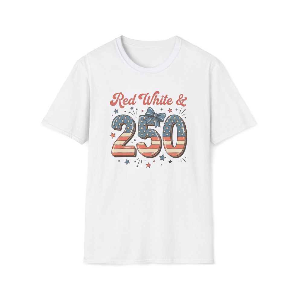4th of July Red White and 250 T-Shirt